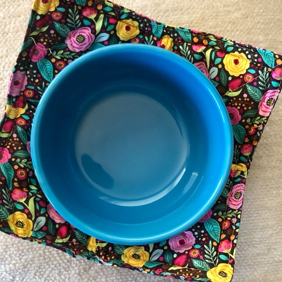 NWOT ⭐ Floral Microwave Bowl Cozy - 8.5" for up to 8" bowls - Handmade in USA - Picture 7 of 14